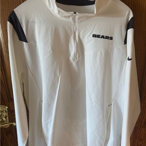 NFL Bears White and Navy Coach Windbreaker